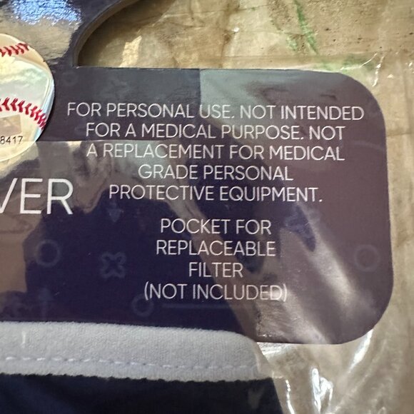 Milwaukee Brewers Face Cover Mask 2 Pack Washable Reuseable Unisex - Picture 4 of 4